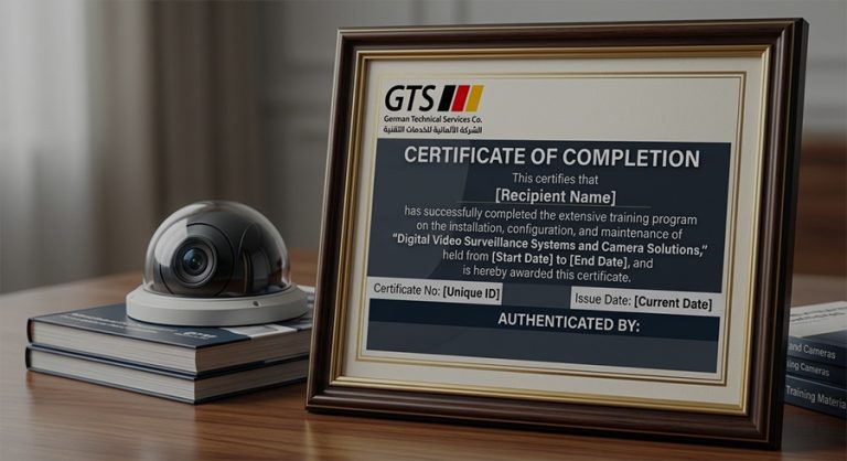 Completion Certificate for Cameras